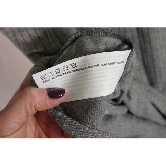 Abercrombie‎ & Fitch NWT XS Grey Classic Wide Rib Mockneck Top - Picture 4 of 8